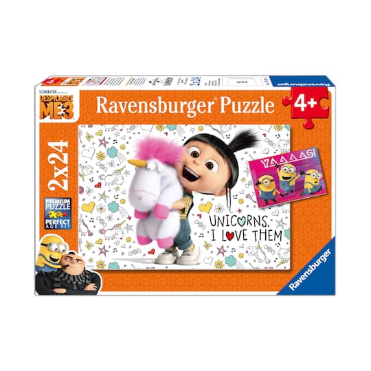 Despicable Me 3 2-in-1 Jigsaw Puzzle Multi-Pack - Agnes and the Minions: 2 x 24 Pcs